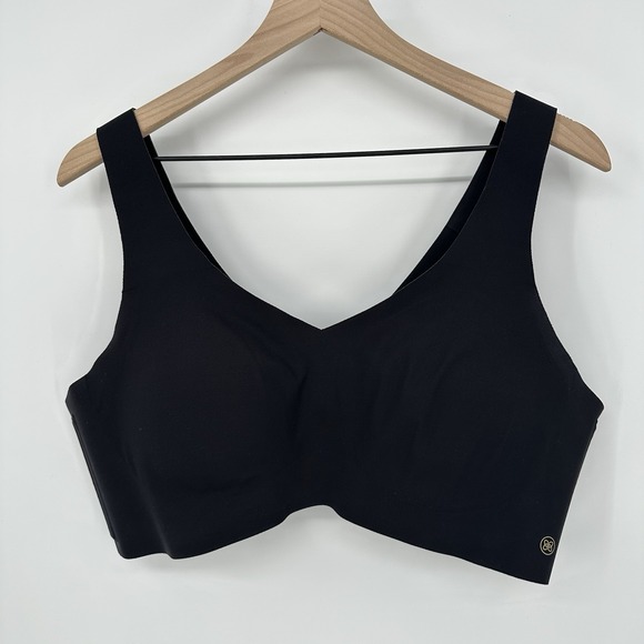 Honeylove Other - Honeylove V-Neck Bra 2X Black Seamless‎ Wireless Comfort Pullover Removable Pads